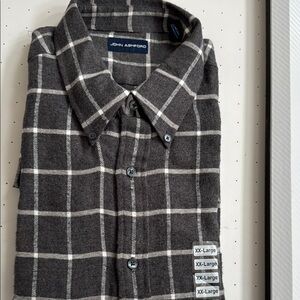 John Ashford Gray Casual Button Down Shirt